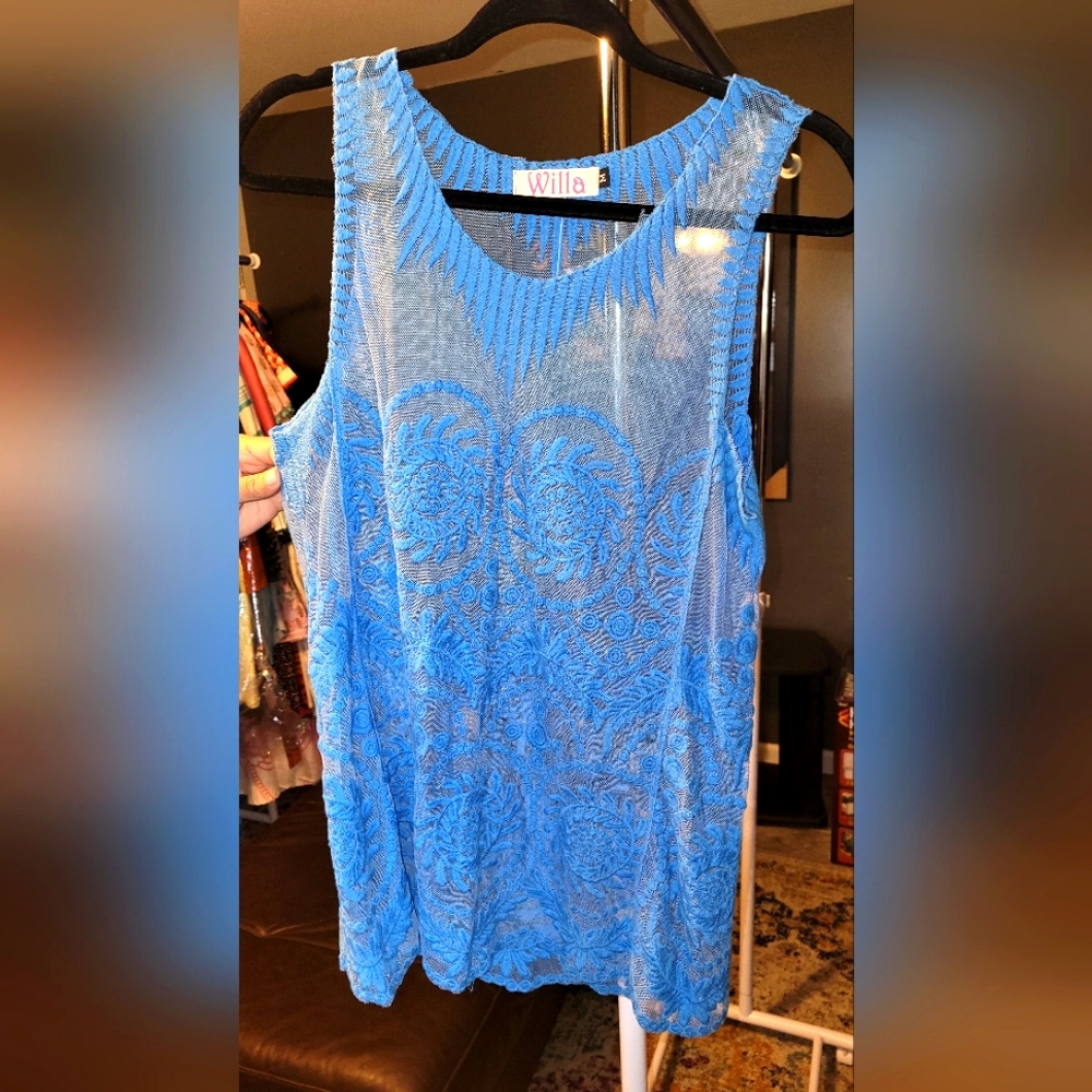 Blue Lace Tank